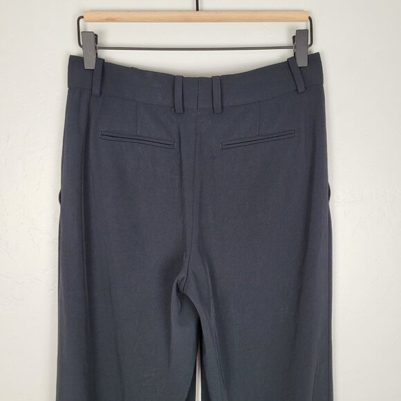 Everlane Wide Leg Pants Triacetate Trousers Full Lenght Black Size 00 - Picture 7 of 11